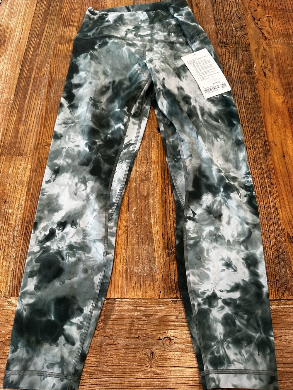 lululemon athletica Women's Tie-Dye Gray & Black Leggings